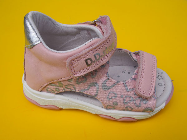 Detské kožené sandálky D.D.Step G064 - 314D pink 