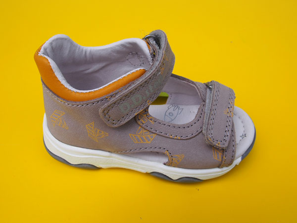 Detské kožené sandálky D.D.Step G064 - 322C light grey