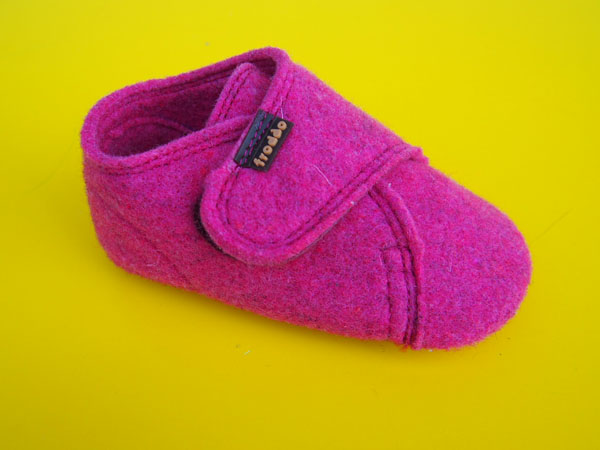 Detské barefoot vlnené papučky Froddo Prewalkers G1170002-5 fuxia BAREFOOT