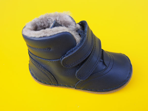 Detské kožené zimné topánky Froddo G2110130 dark blue