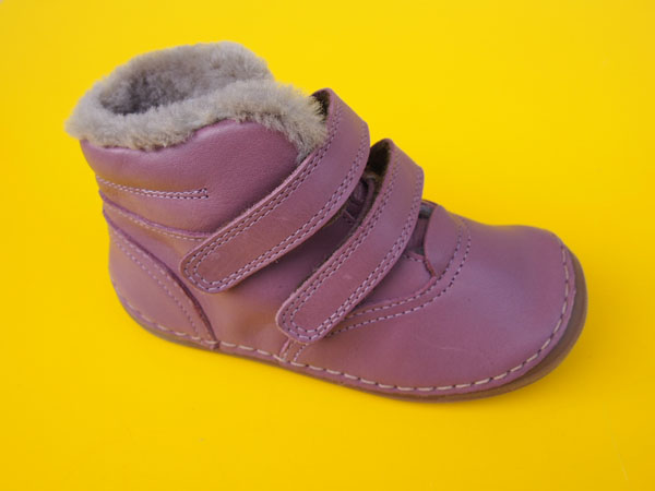 Detské kožené zimné topánky Froddo G2110130-10 lavender
