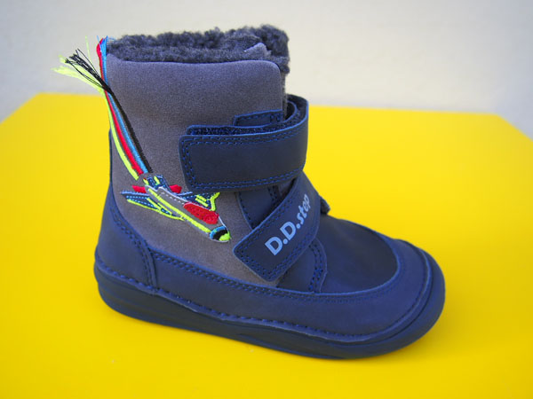Detské kožené zimné topánky D.D.Step W071 - 359A royal blue