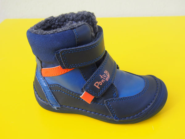 Detské kožené zimné topánky Ponté DA07-3-128 royal blue
