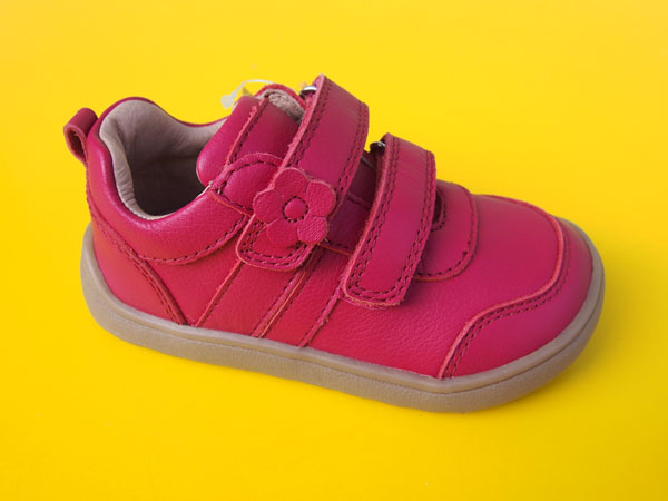 Detské kožené topánky Protetika - Kimberly red BAREFOOT