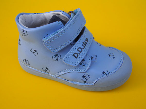 Detské kožené topánky D.D.Step S066 - 41803 Sky blue