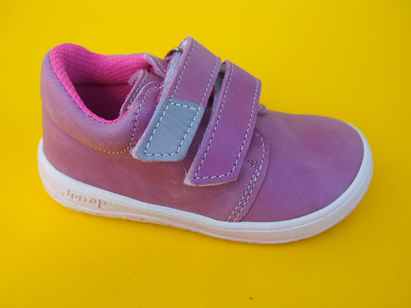 Detské kožené topánky Jonap - B1mv svetloružová BAREFOOT