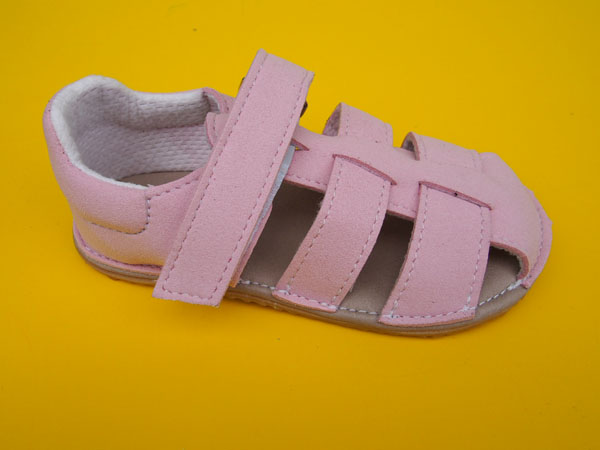Detské sandálky Jonap - Zula svetloružová BAREFOOT