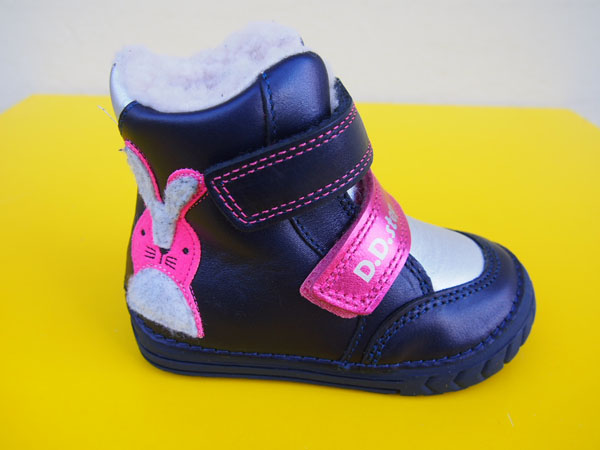 Detské kožené zimné topánky D.D.Step W029 - 42392 royal blue