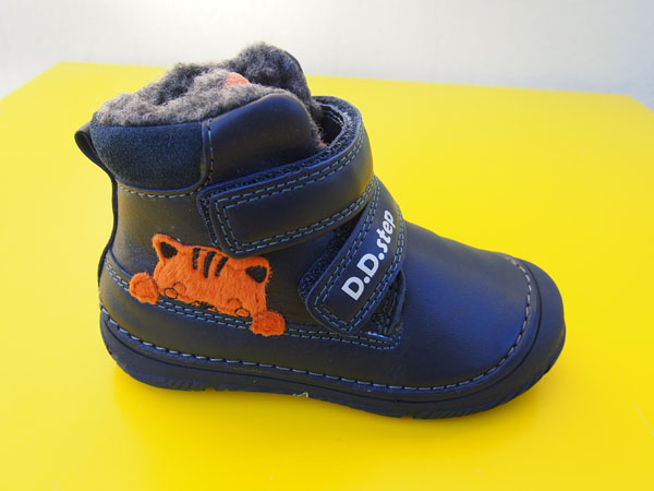 Detské kožené zimné topánky D.D.Step W082 - 42774B royal blue