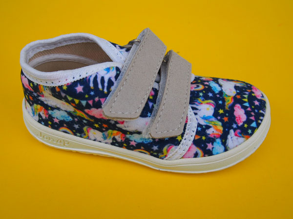 Detské plátenky Jonap - B17 jednorožec BAREFOOT