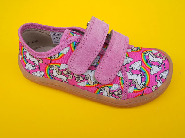 Detské plátenky Froddo G1700379-4 white/pink BAREFOOT
