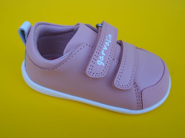 Detské kožené topánky Garvalin 242322-D712 cuarzo BAREFOOT