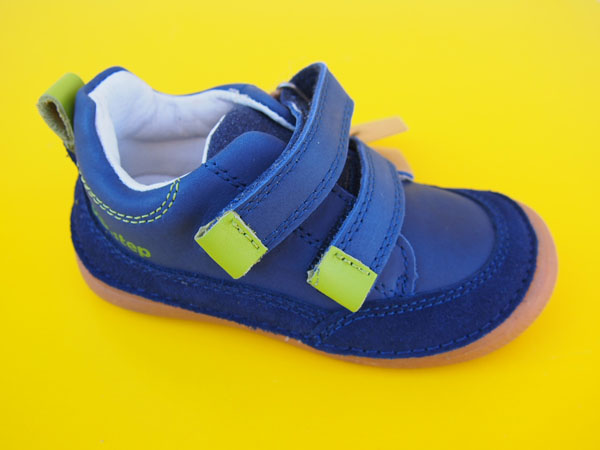 Detské kožené topánky D.D.Step S063 - 51483 royal blue BAREFOOT
