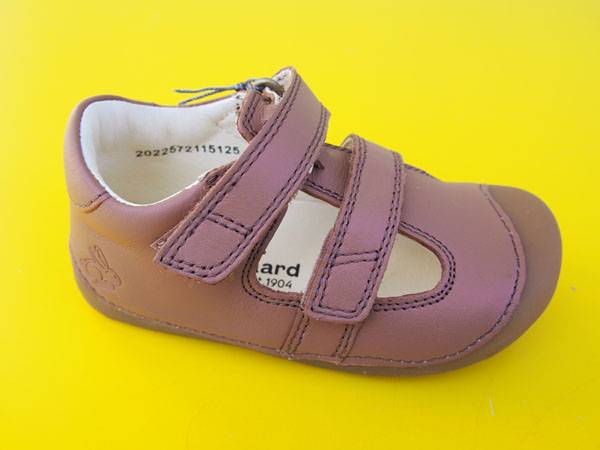 Detské kožené sandálky Bundgaard BG202257 Petit Summer Cognac BAREFOOT 