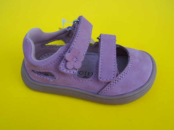 Detské kožené sandálky Protetika - Nery pink BAREFOOT