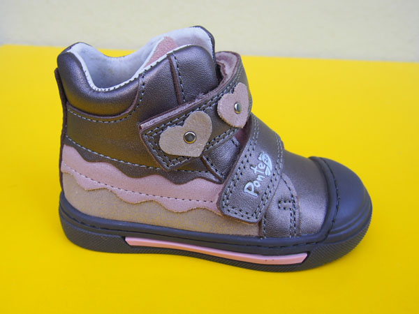 Detské kožené topánky Ponte DA06-5-2359A bronze 