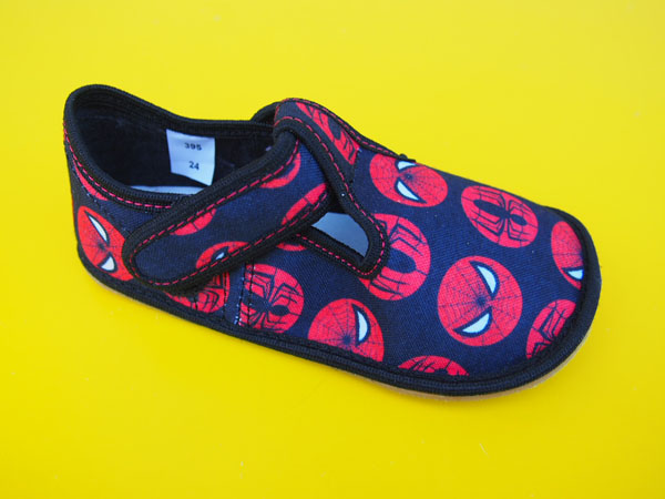 Detské barefoot papučky EF - red spider BAREFOOT
