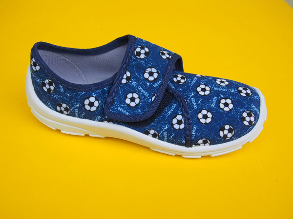 Detské papučky Befado 974Y509 modré futbal