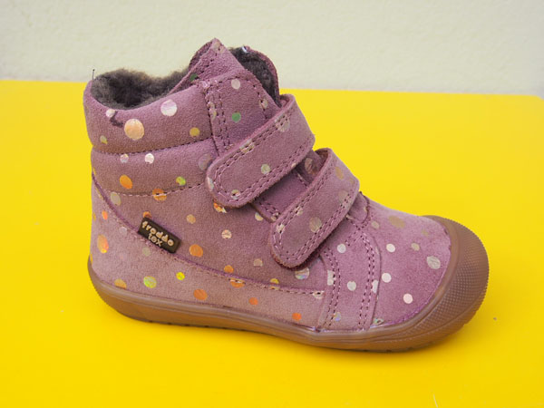 Detské kožené zimné topánky Froddo Ollie G2110138-19 pink shine s MEMBRÁNOU