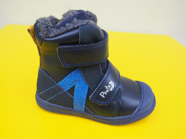 Detské kožené zimné topánky Ponté DA07-5-2728 royal blue
