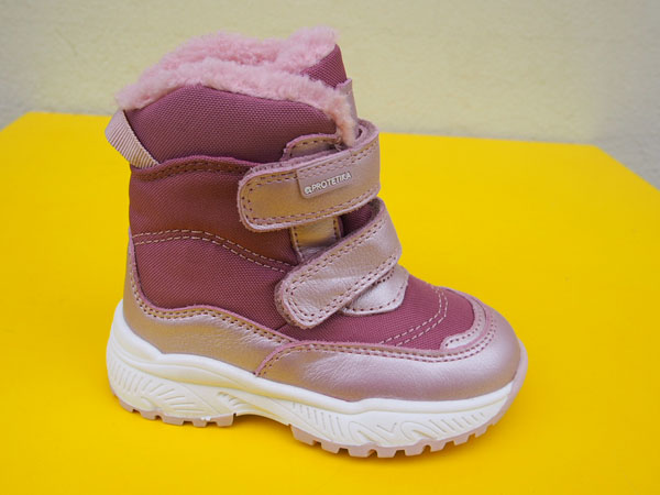 Detské kožené zimné topánky Protetika - Mart pink S MEMBRÁNOU