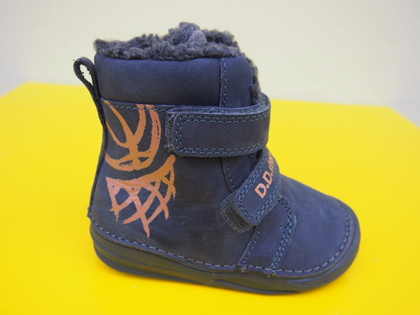 Detské kožené zimné topánky D.D.Step W071 - 52577 dark grey