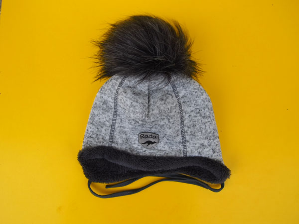 Detská zimná čiapka Rada - šedá melírovaná