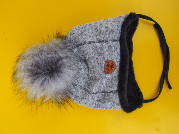 Detská zimná čiapka Rada - šedá melírovaná 