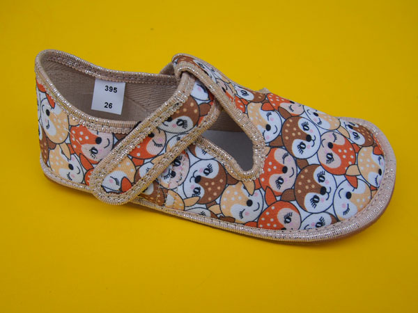 Detské papučky EF - srnky BAREFOOT