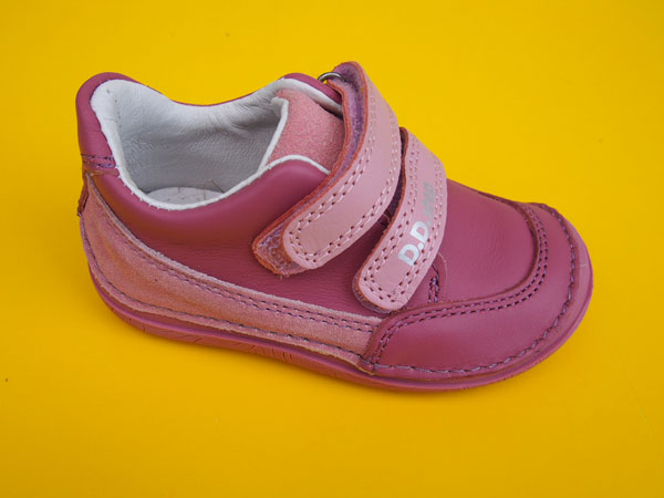Detské kožené topánky D.D.Step S116 - 62538D daisy pink BAREFOOT