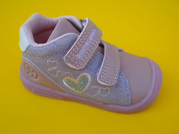 Detské kožené topánky Biomecanics 261142-B892 lavender BAREFOOT