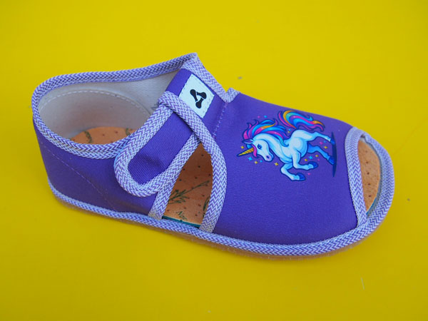 Detské papučky Antal - Rover Unicorn BAREFOOT